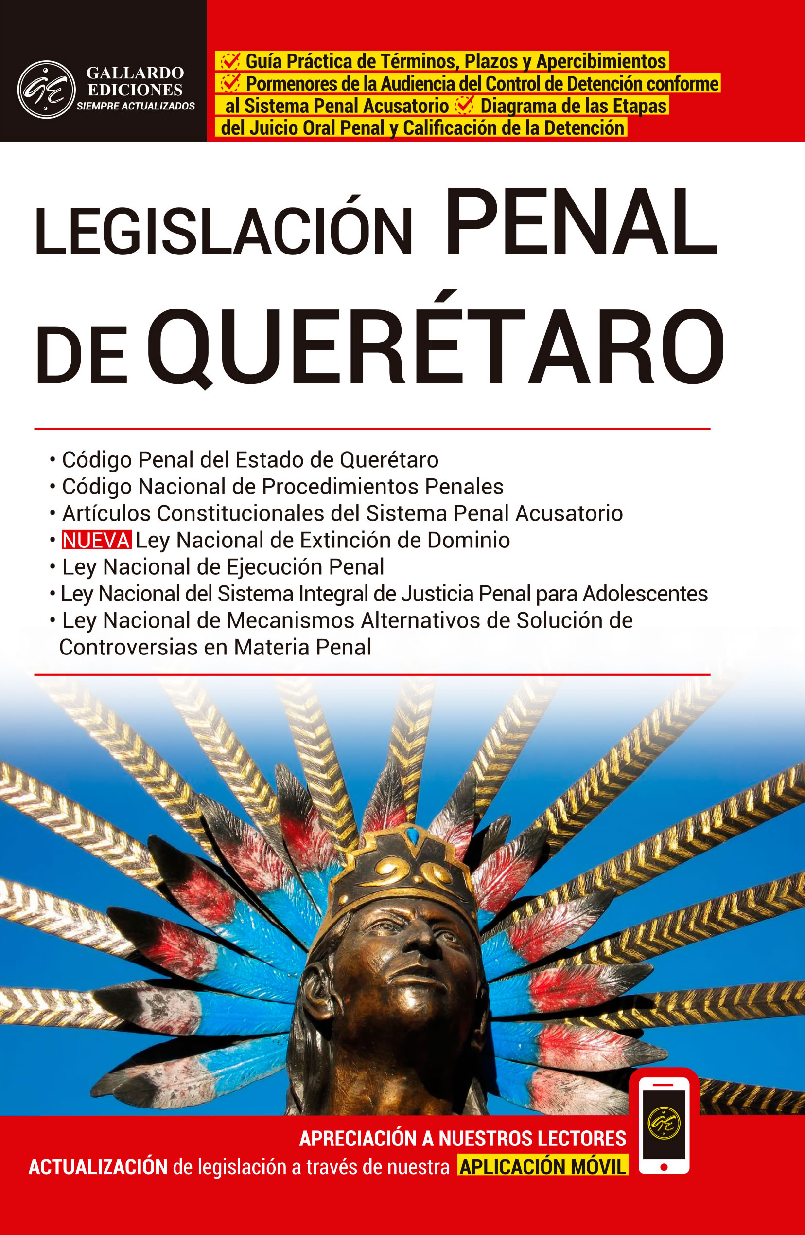 Legislación Penal de Querétaro 2019 Gallardo Ediciones