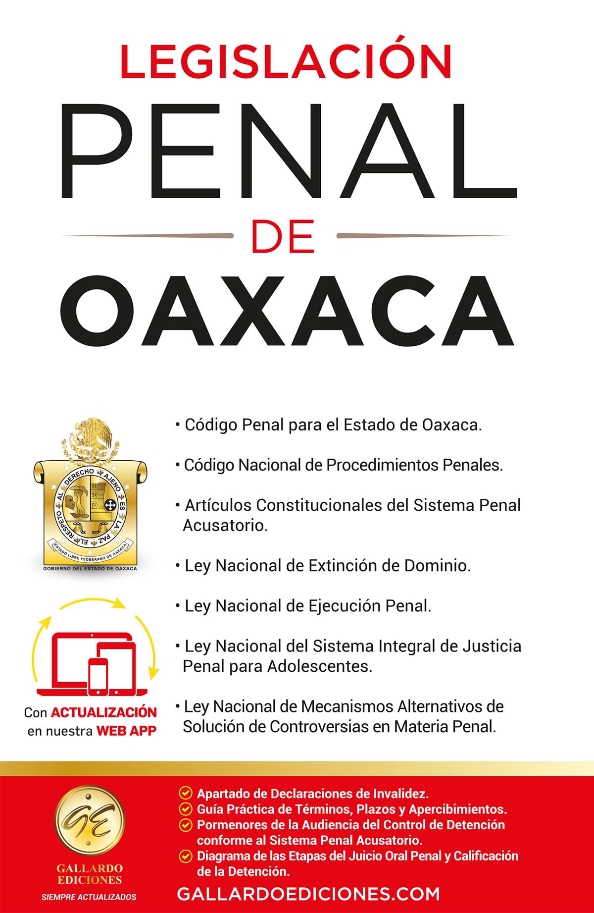 Legislación Penal de Oaxaca 2023 – Gallardo Ediciones