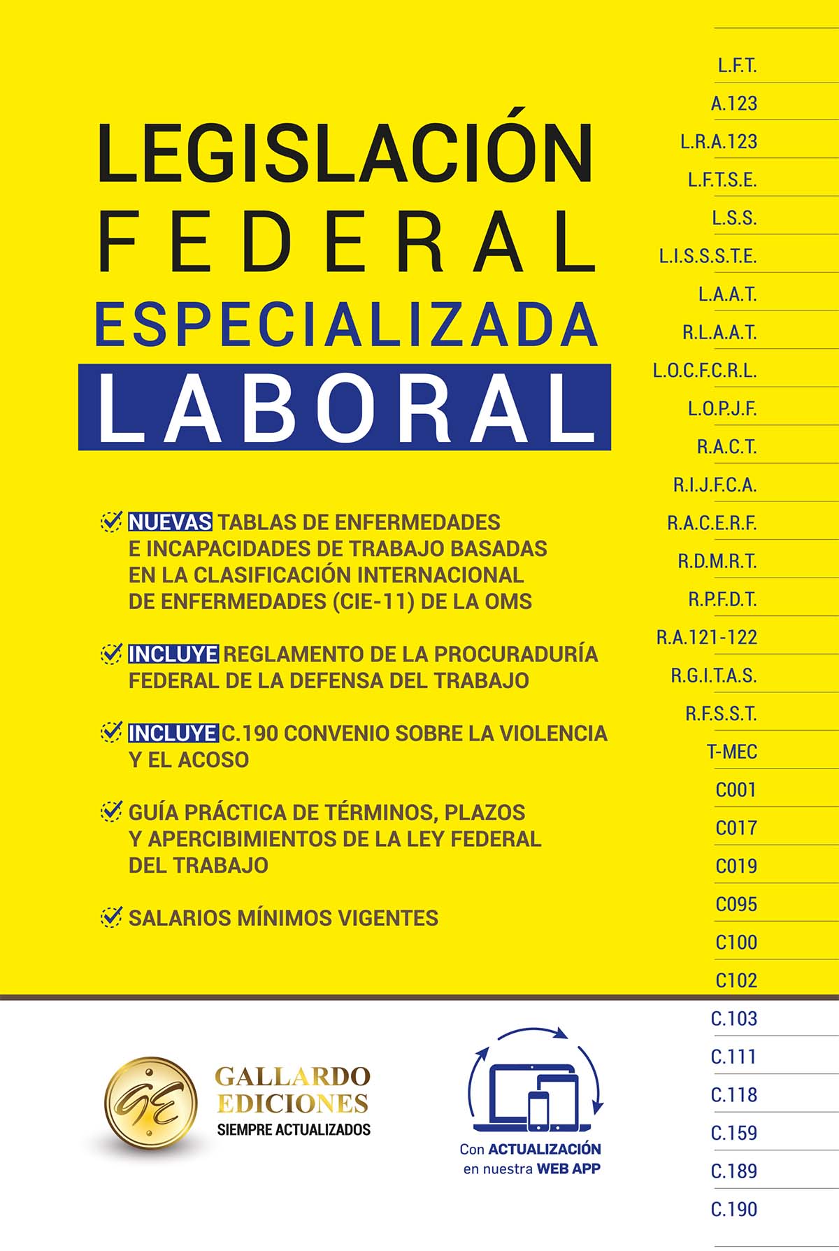 Legislación Federal Especializada Laboral 2024